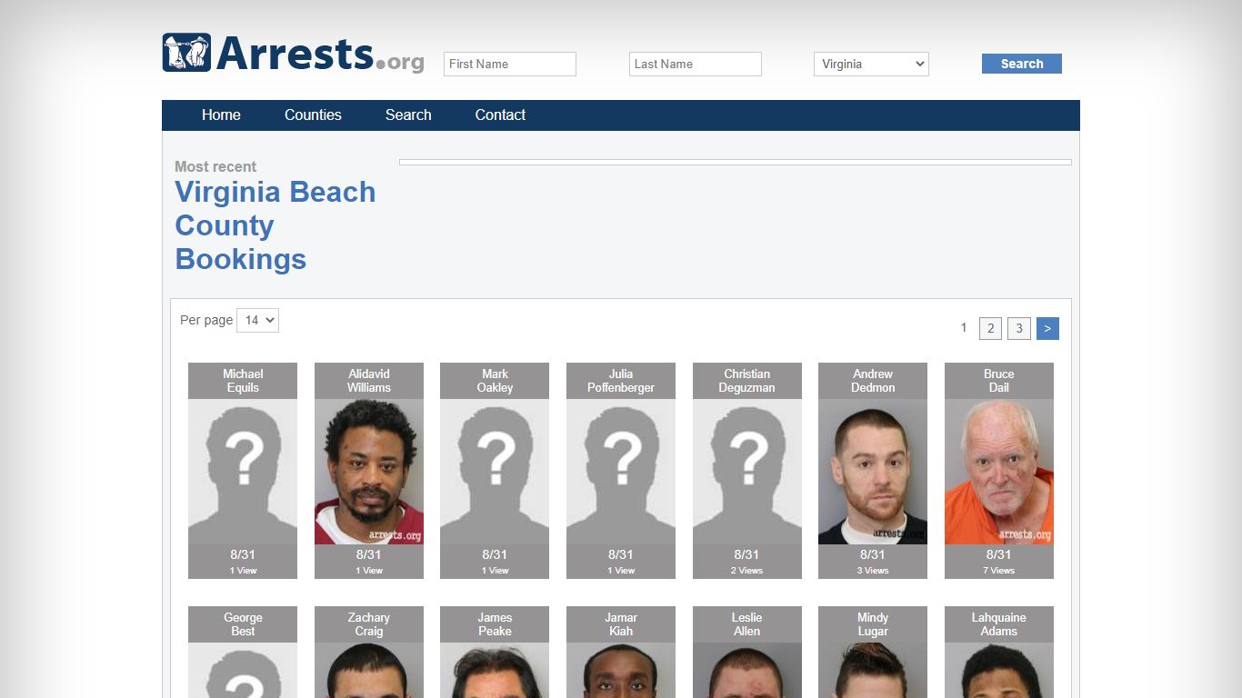 Virginia Beach County Arrests and Inmate Search